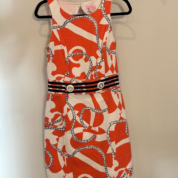 Dress Designer By Lilly Pulitzer In Nautical Print, Size: Xs